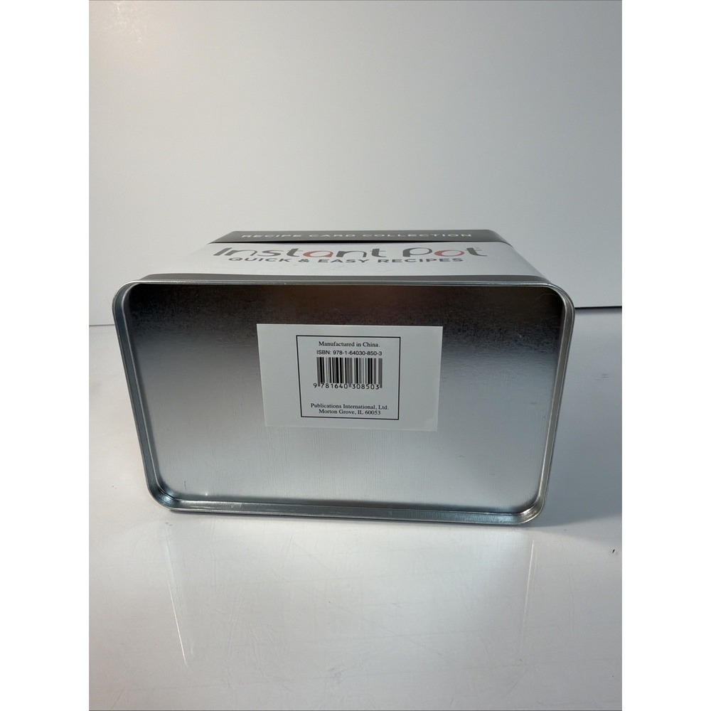 NEW INSTANT POT Official Quick & Easy Recipes 100 Recipe Cards Cookbook Box Tin - Picture 6 of 9